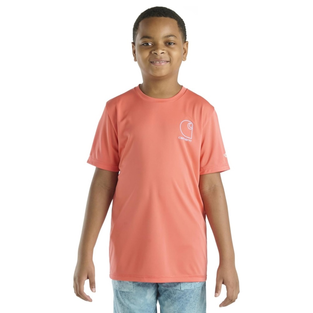 NWT Carhartt Kids Force Sun Defender Short Sleeve Shirt
